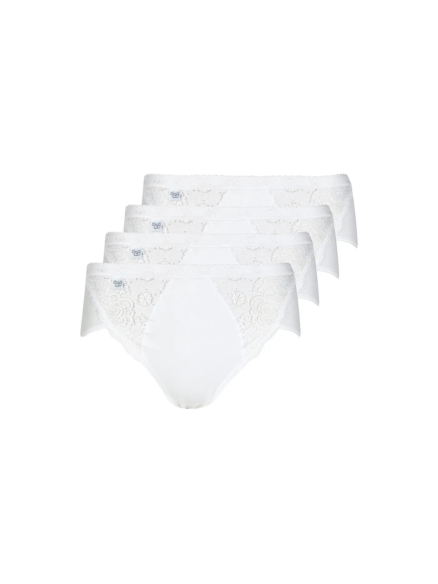 SLOGGI | Slip "Midi Chic" 4-er (Weiss) | 